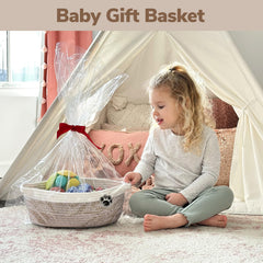 HiChen basket dimensions 12x8x5 inches fit towels, remotes, and diapers.
