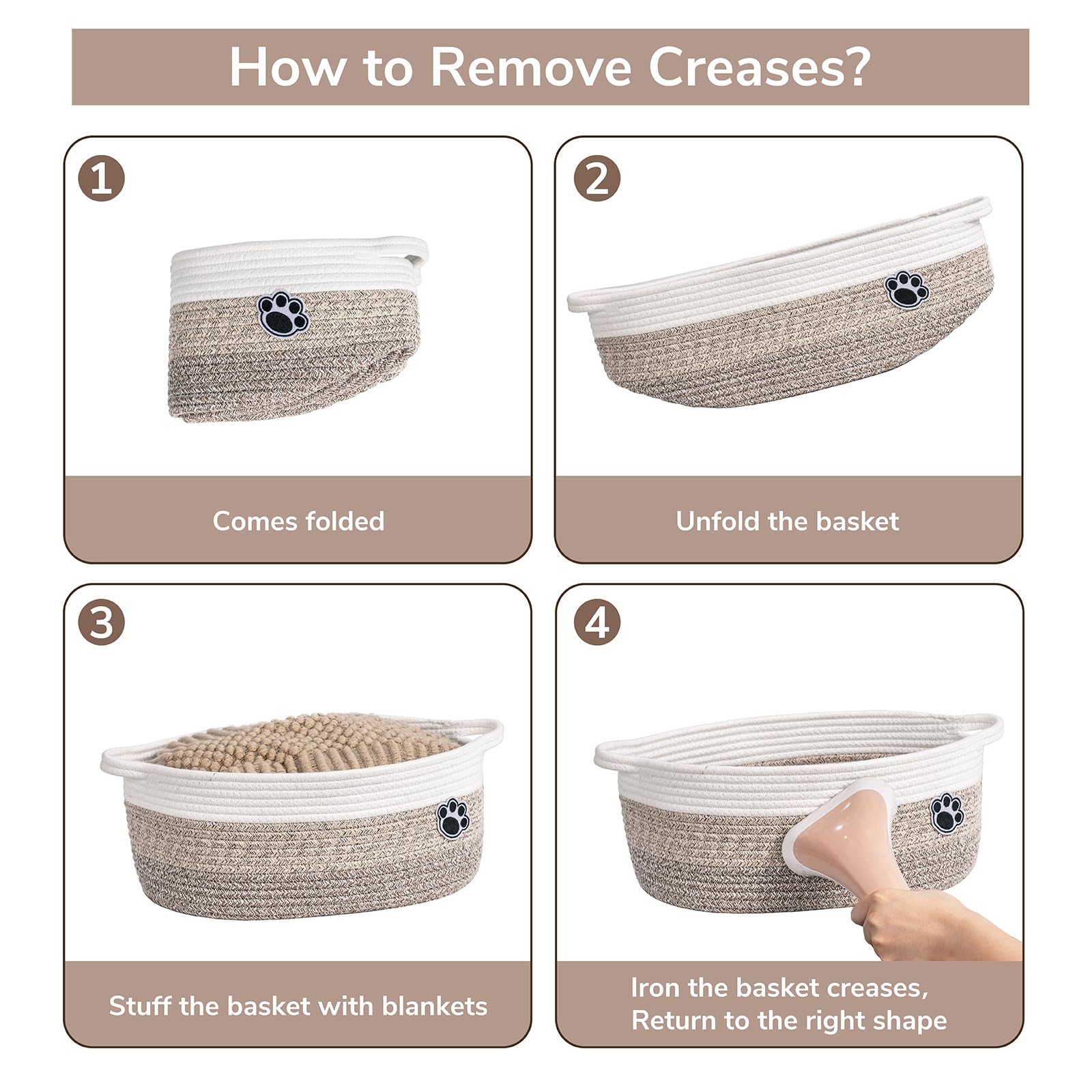 HiChen dog storage basket makes a thoughtful gift for pet lovers.