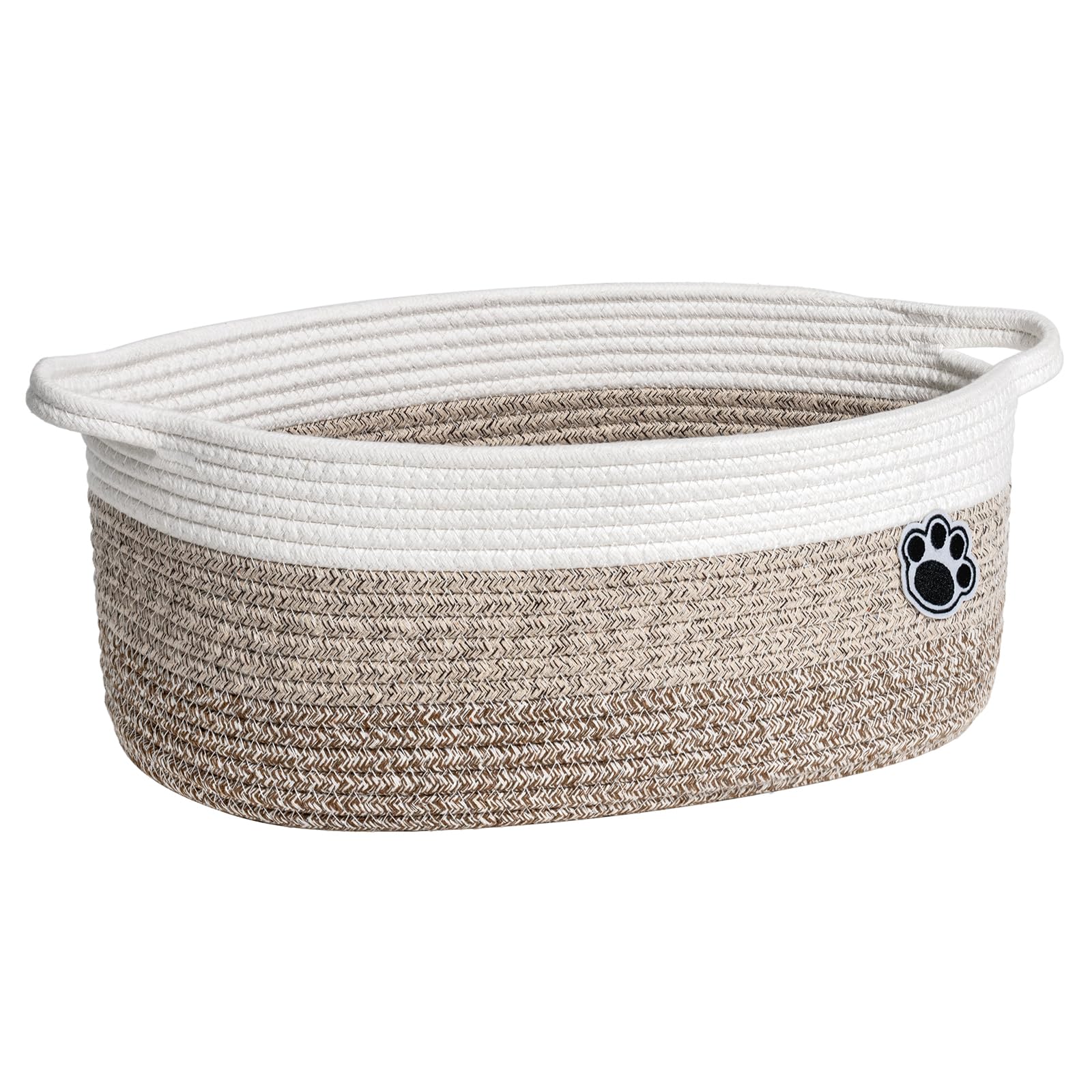 HiChen dog basket with paw design for durable pet item storage.