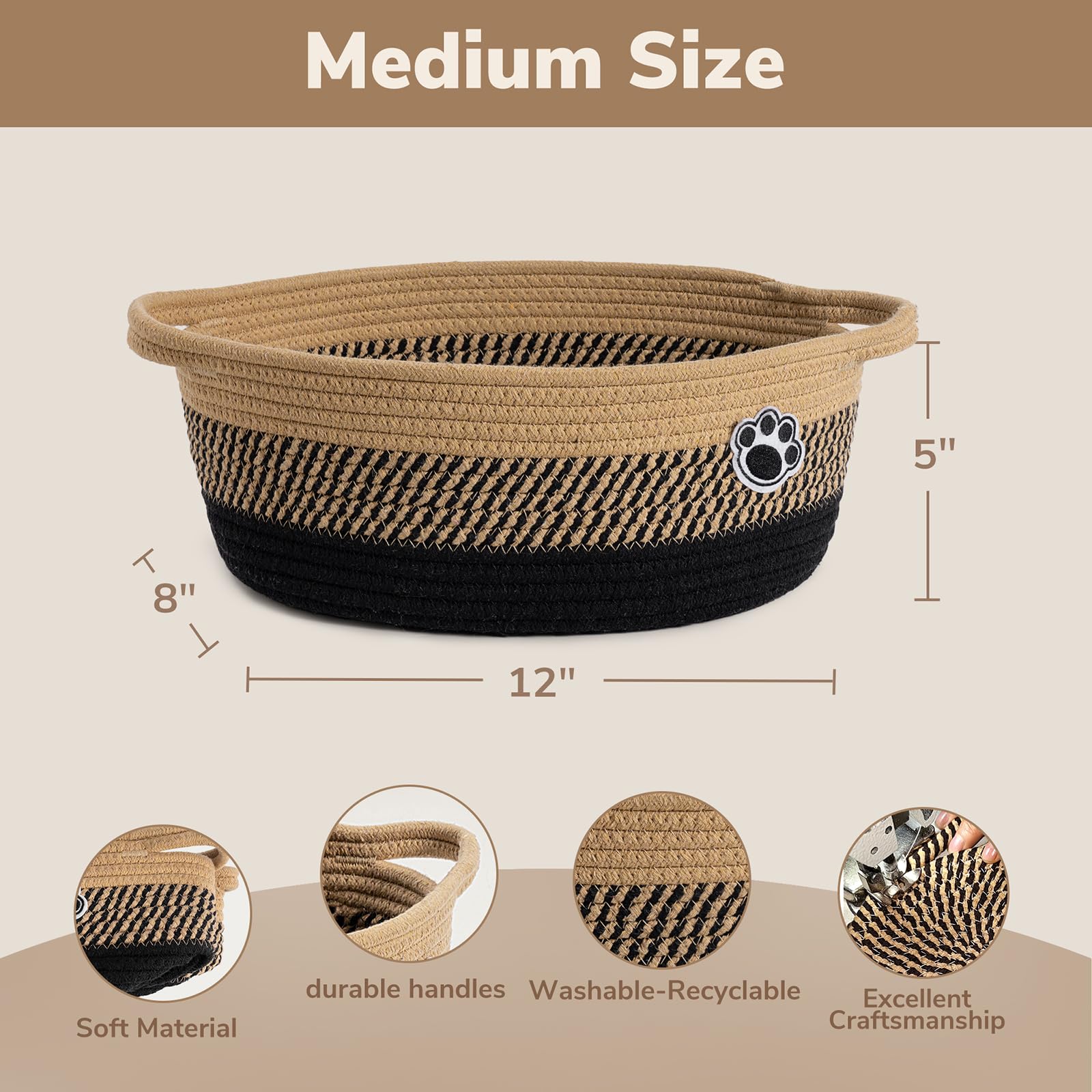 HiChen easy-clean bin that tolerates machine washing in a laundry bag.