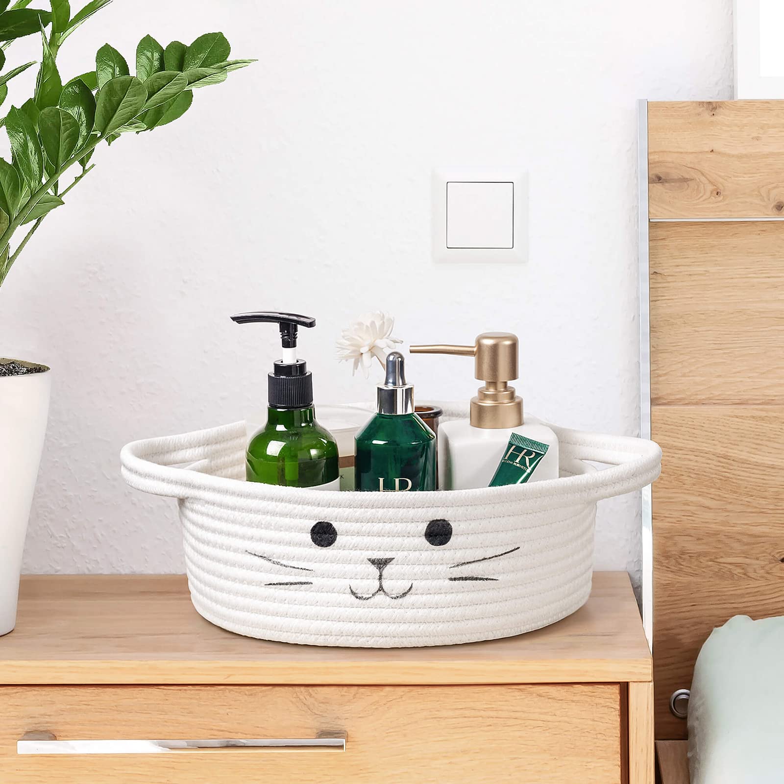 HiChen cat-themed organizer doubles as a decorative baby shower gift bin.