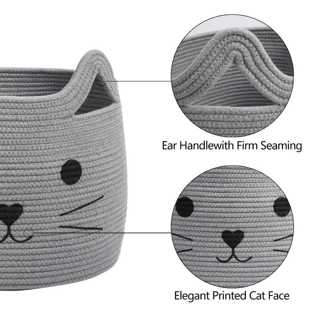 HiChen basket features easy-to-lift handles for quick carrying around the home.