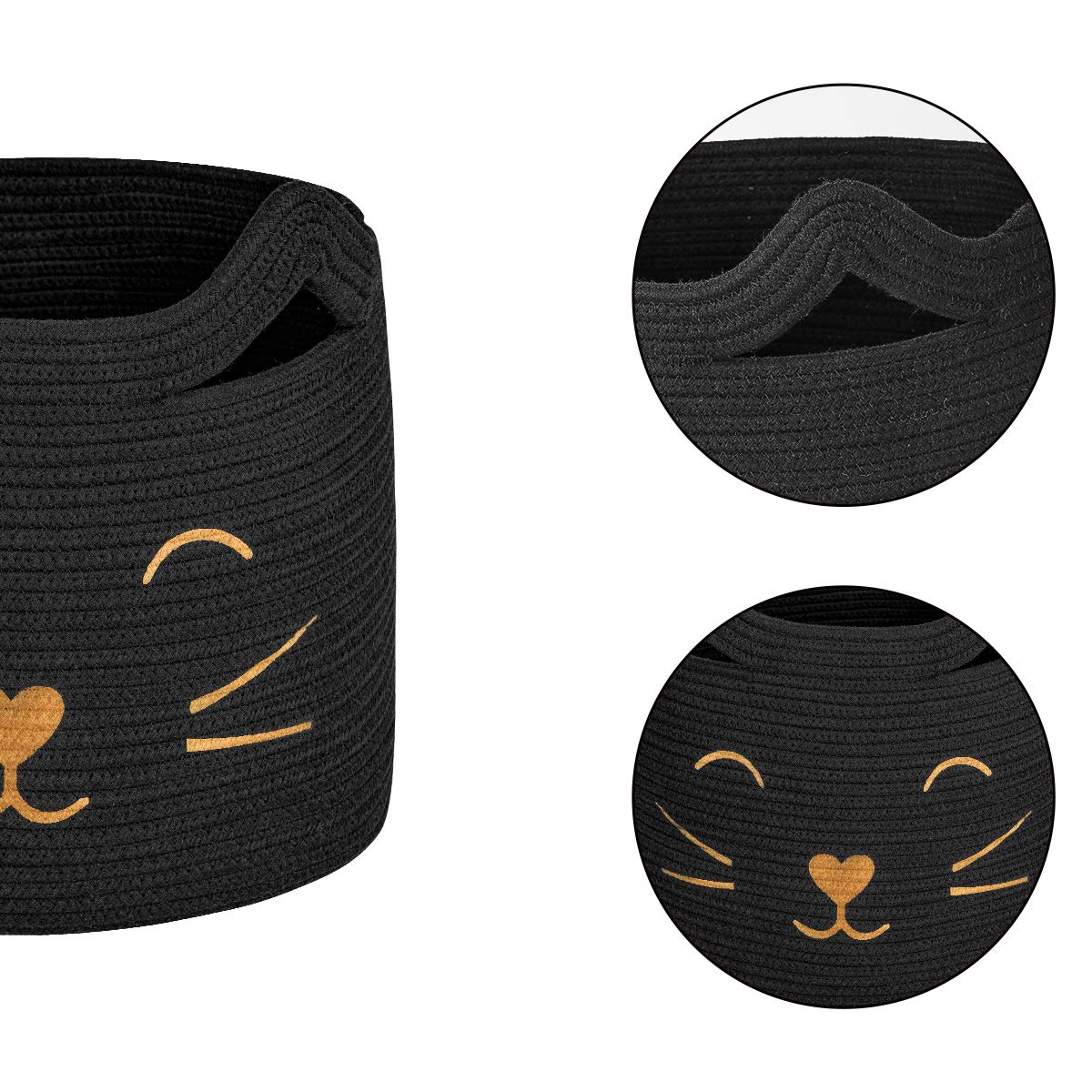 HiChen pet bed basket with cushion offers cozy space for small pets