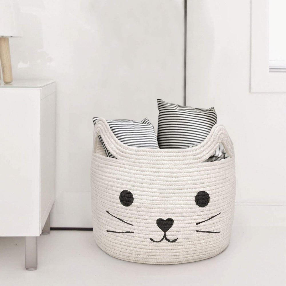 HiChen multi use storage basket for blankets toys and clothes