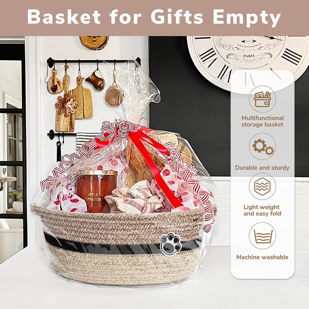 HiChen multi-purpose basket in living room, keeps books and remotes neatly organized.