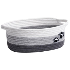 HiChen small dog toy basket with cat paw pattern for tidy toy storage