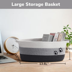 HiChen tri-color design basket adds charm to living spaces.