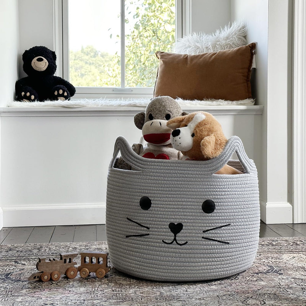 HiChen washable basket dries quickly in sun or near a radiator after spot cleaning.
