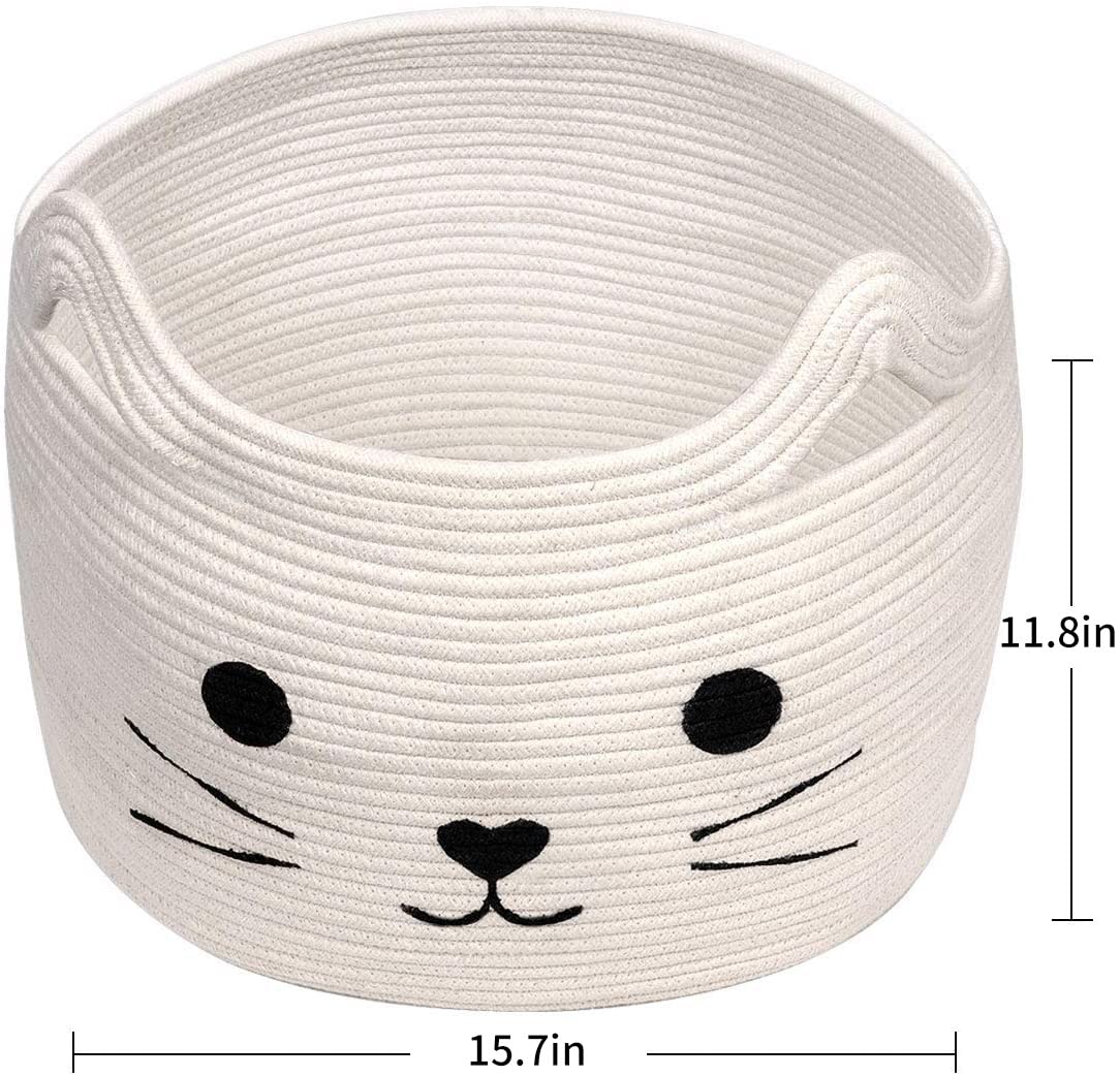 HiChen washable basket with spot cleaning guidance and care