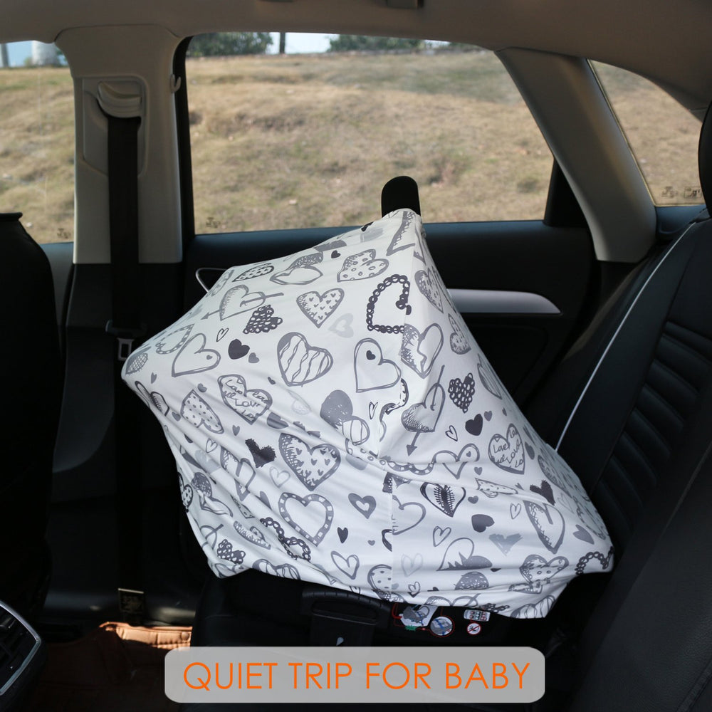 Hicoco small portable cover fits in a purse or diaper bag.