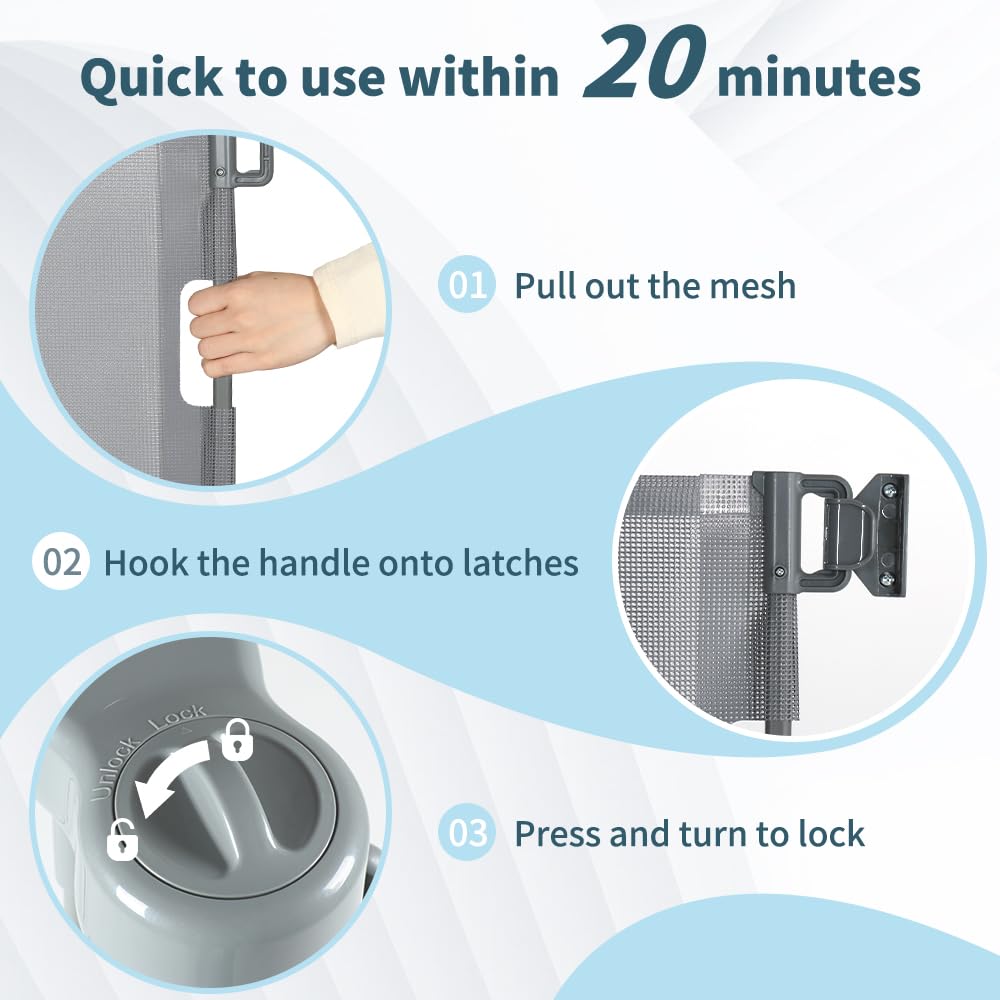 HIDODO safety lock enables simple one-handed operation.