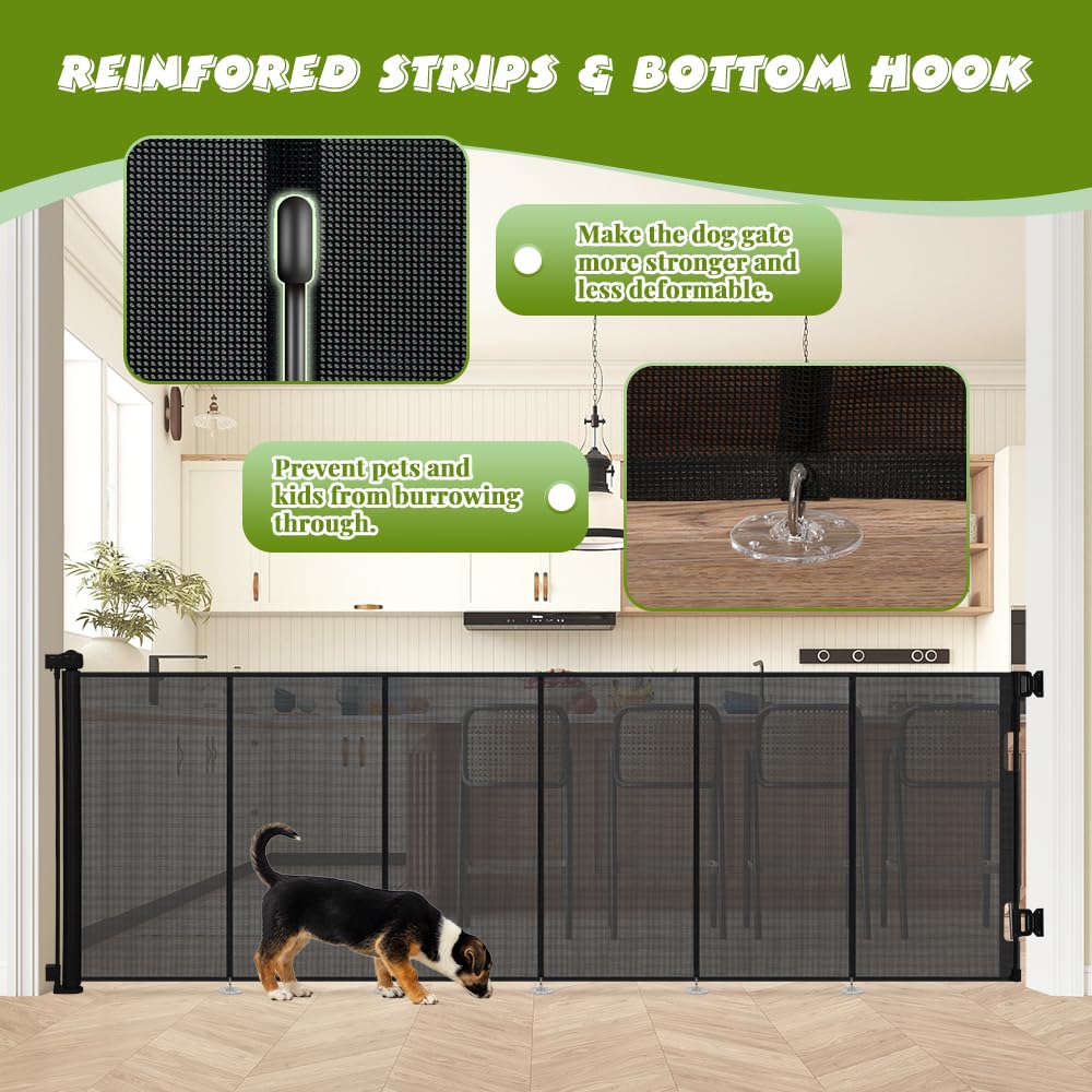 HIDOG 118-wide gate extended for large openings and easy passage.