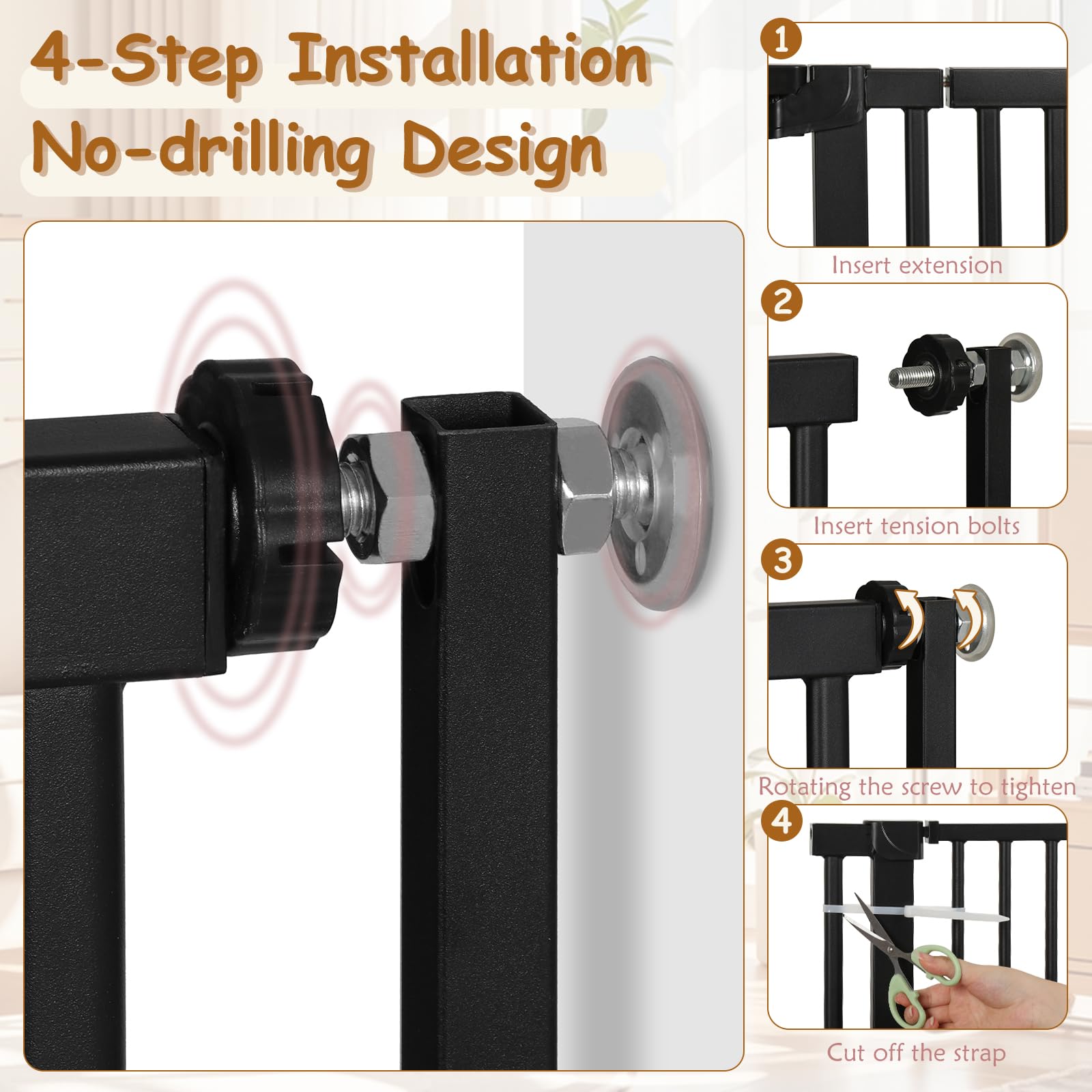 HIDOG reinforced steel construction emphasizes durability for active households