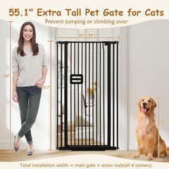 HIDOG auto-close gate prevents pet escapes in everyday rooms.
