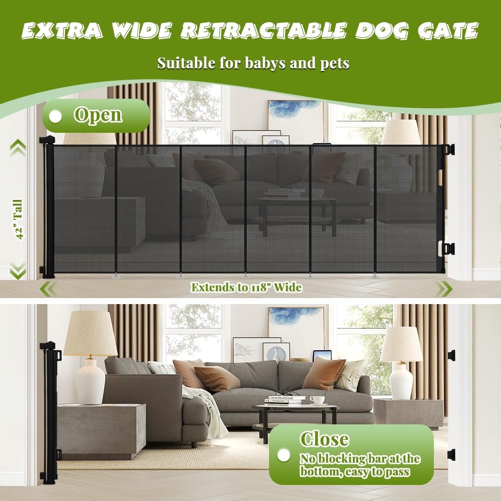 HIDOG black design gate blends with interiors.