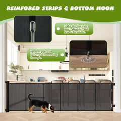 HIDOG extra-wide 118in gate extended for large openings and versatile room separation.