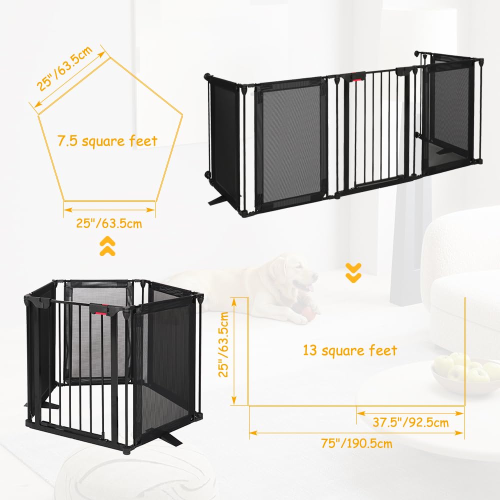 HIDOG grip-resistant feet keep the gate stable on various floors.