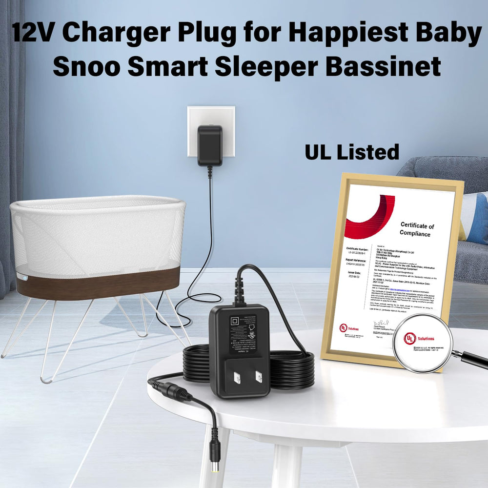 HIENADTOR Snoo charger UL certificate emphasized for safety standards.
