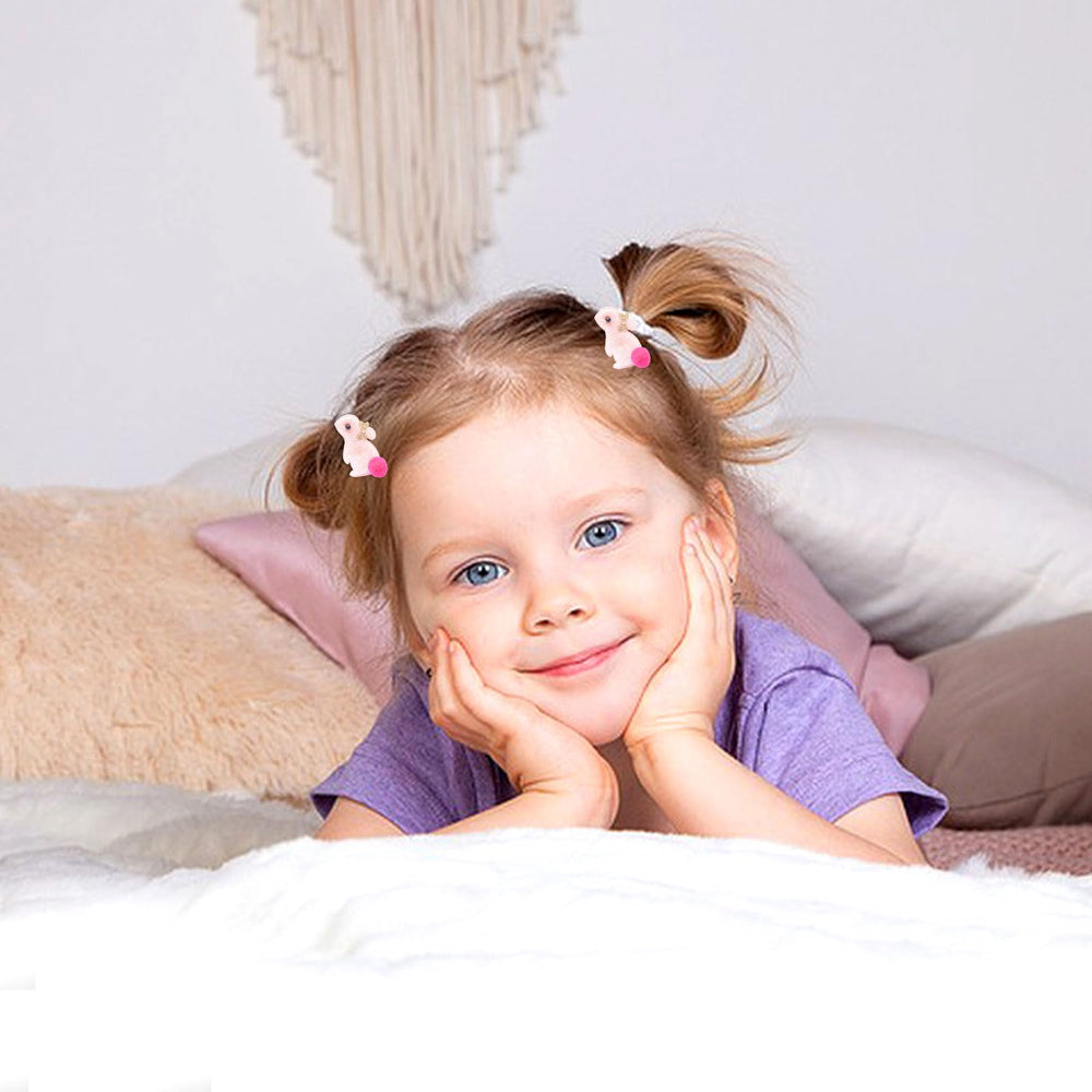HIFANMM Bunny ears hair clip – secure hold during dancing.