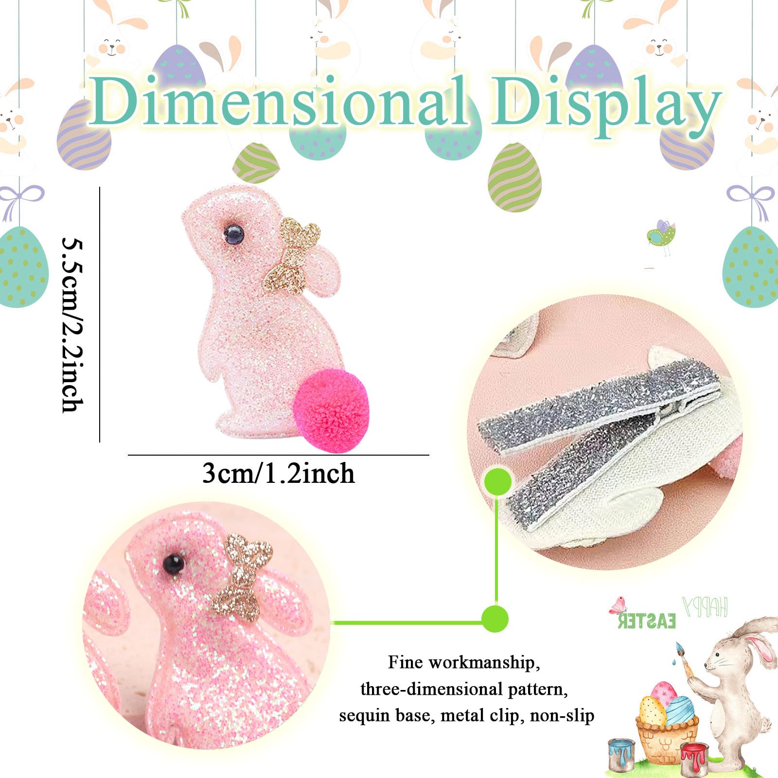 HIFANMM Cosplay princess bunny clip – cute costume accessory.