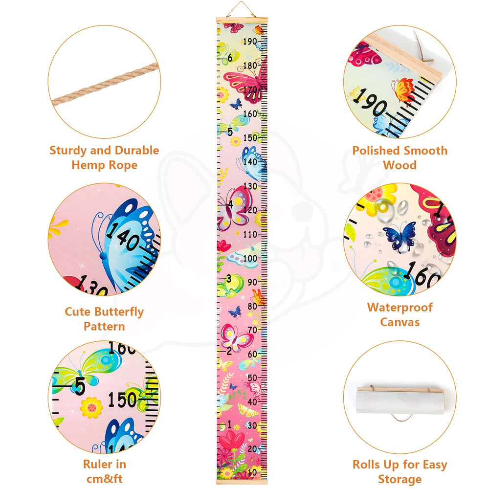 Hifot height measuring chart measures from birth to adult up to 190 cm.
