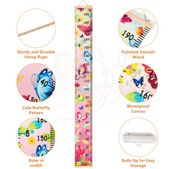 Hifot height measuring chart measures from birth to adult up to 190 cm.