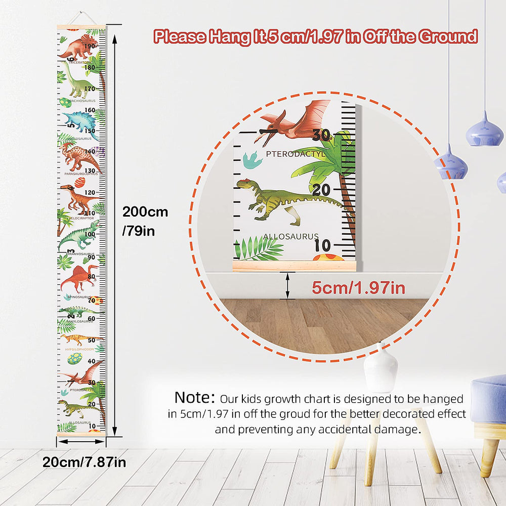 Hifot height measuring scale with wooden ruler for lasting height records