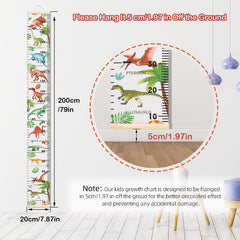 Hifot height measuring scale with wooden ruler for lasting height records