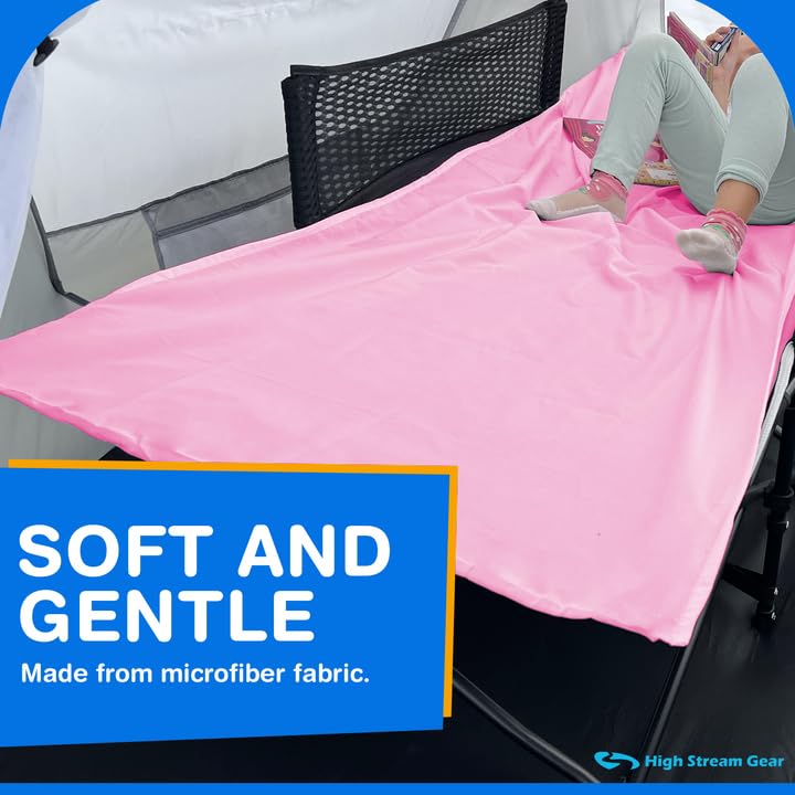 High Stream Gear machine washable bedsheet for easy cleanup after camping adventures.