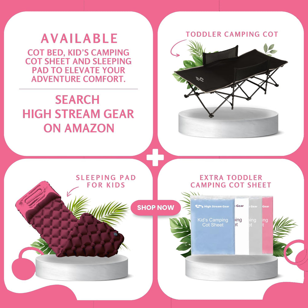 High Stream Gear bedsheet with vibrant colors lets kids pick their favorite shade.