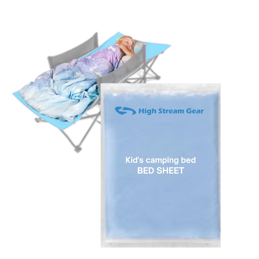 High Stream Gear toddler cot bed sheet with folded-fit design for secure sleep