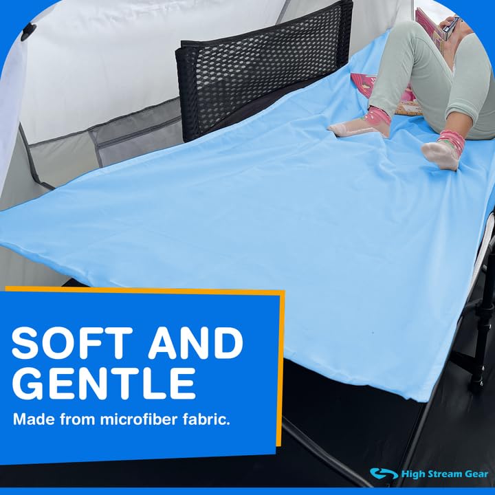 High Stream Gear cot bed sheet machine washable for quick cleanup after adventures