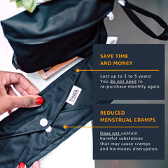 HighOh bamboo charcoal fiber layers highlight absorbent, odor-reducing material.