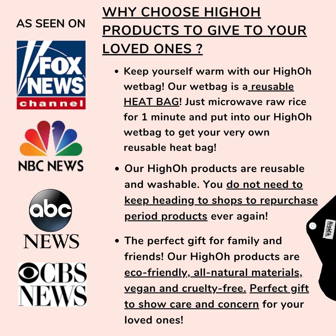 HighOh donation initiative shown: every purchase helps another woman.
