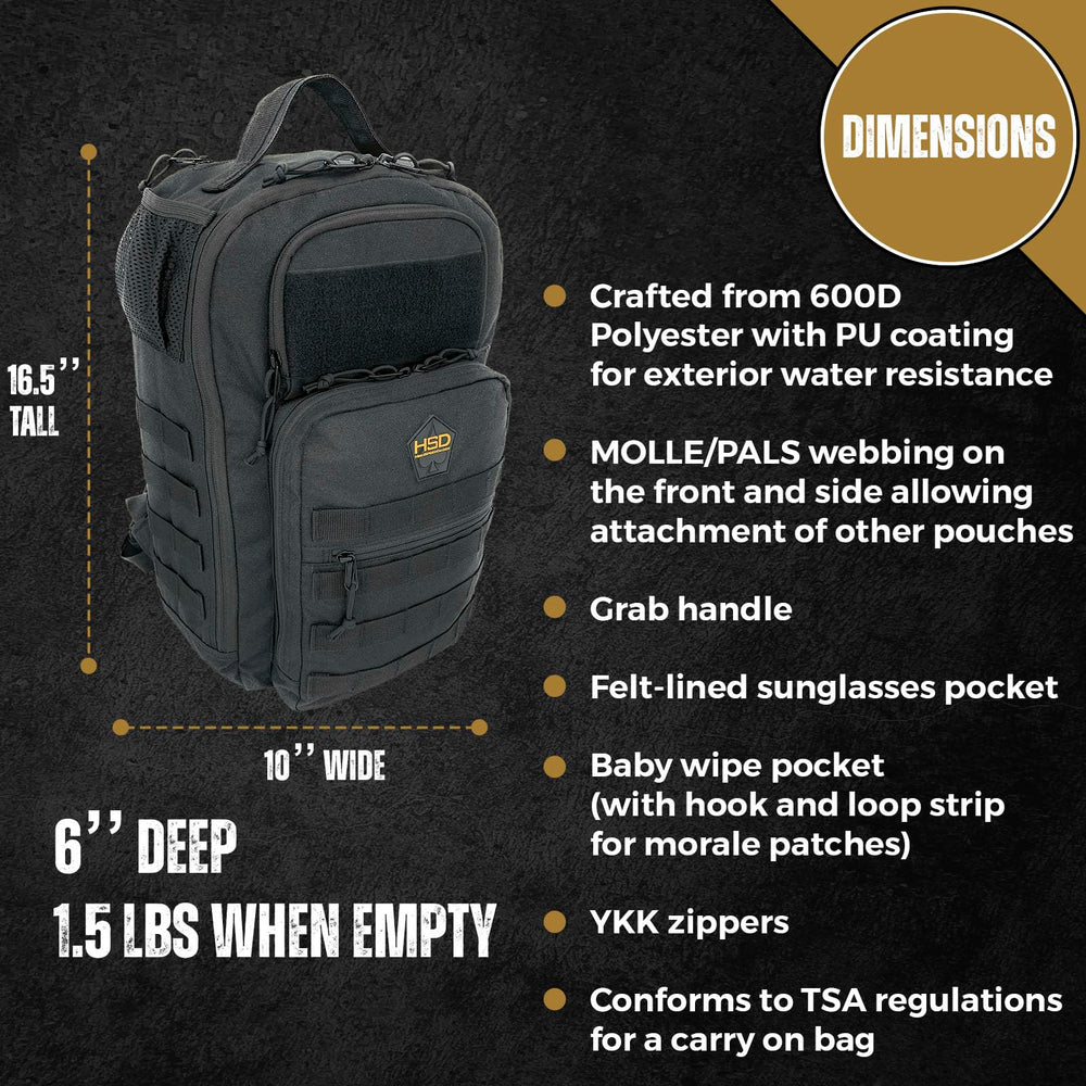 HighSpeedDaddy diaper backpack stroller straps simplify hands-free transport.