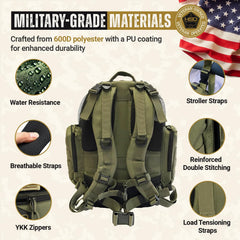 HighSpeedDaddy Ranger Green bag laptop sleeve visible for on-the-go work setup.