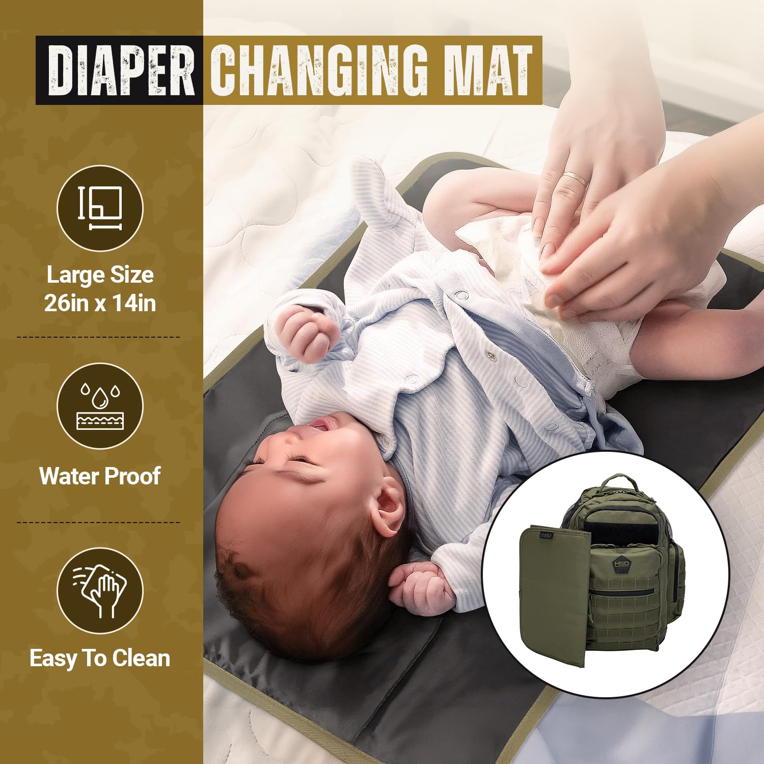 HighSpeedDaddy Ranger Green bag contoured straps and padded back for comfort.