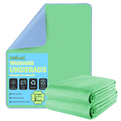 Hiiksolo underpads with a waterproof outer layer protect bedding from spills.