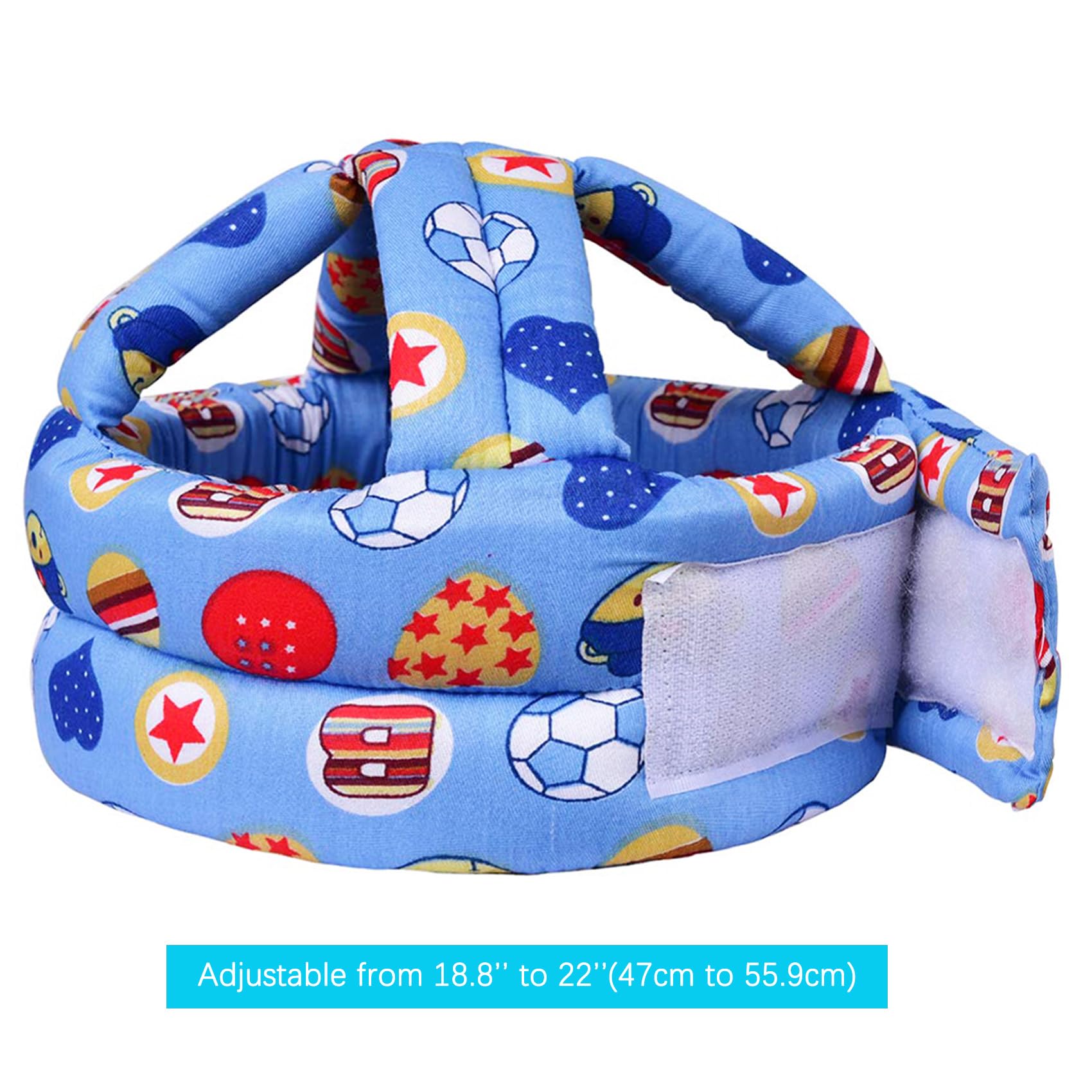 Hilihali head protector blue ball style breathable outer material keeps baby cool