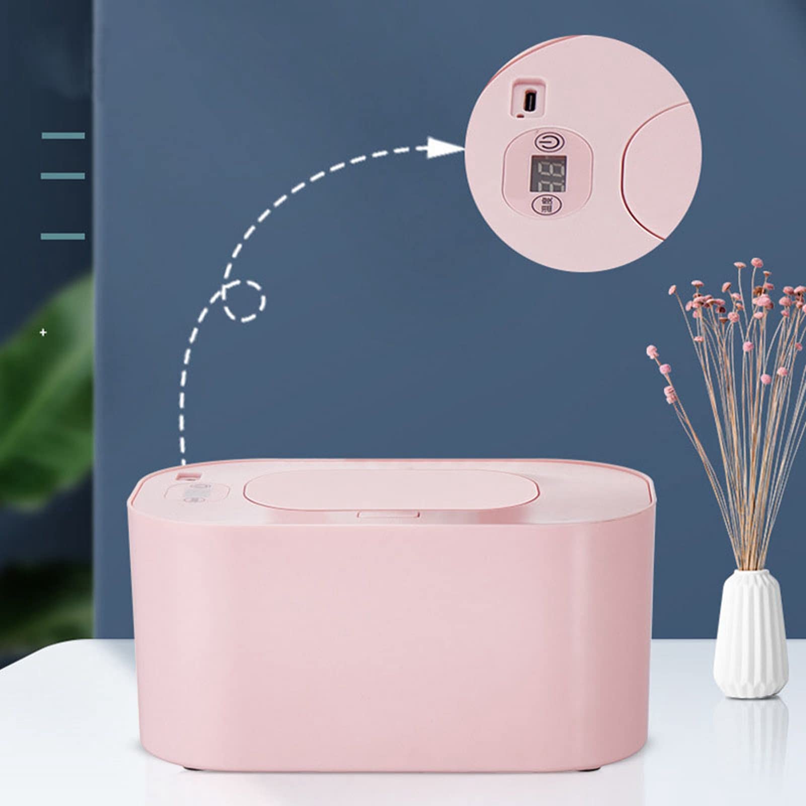 Hilitand portable pink wipes pouch for on-the-go use.
