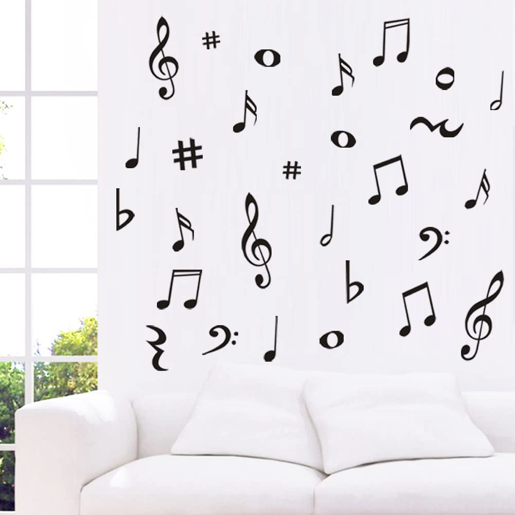 Hiluck bedroom music wall decals transform spaces with DIY charm