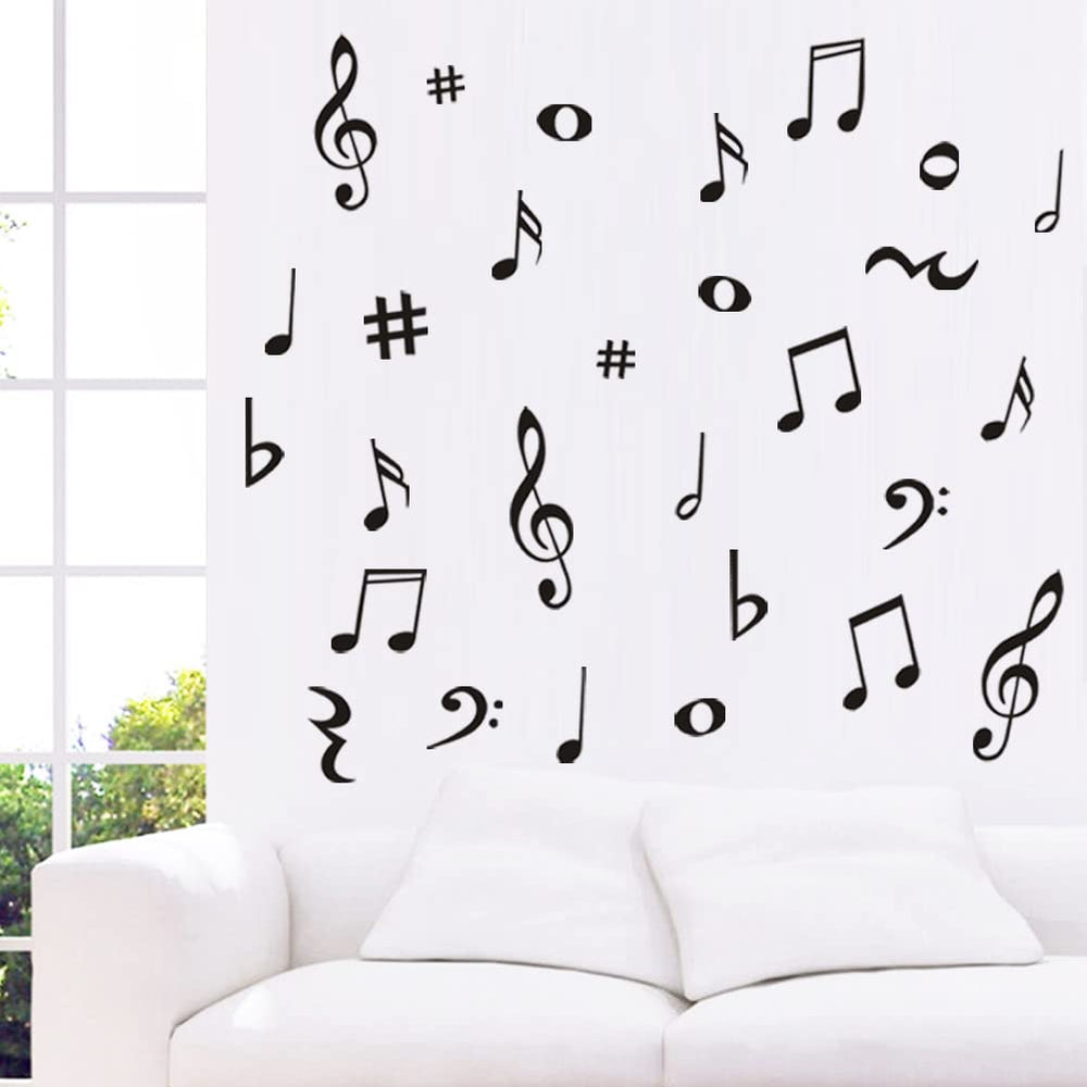 Hiluck bedroom music wall decals transform spaces with DIY charm