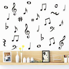 Hiluck musical note wall decal set brightens classrooms with removable design