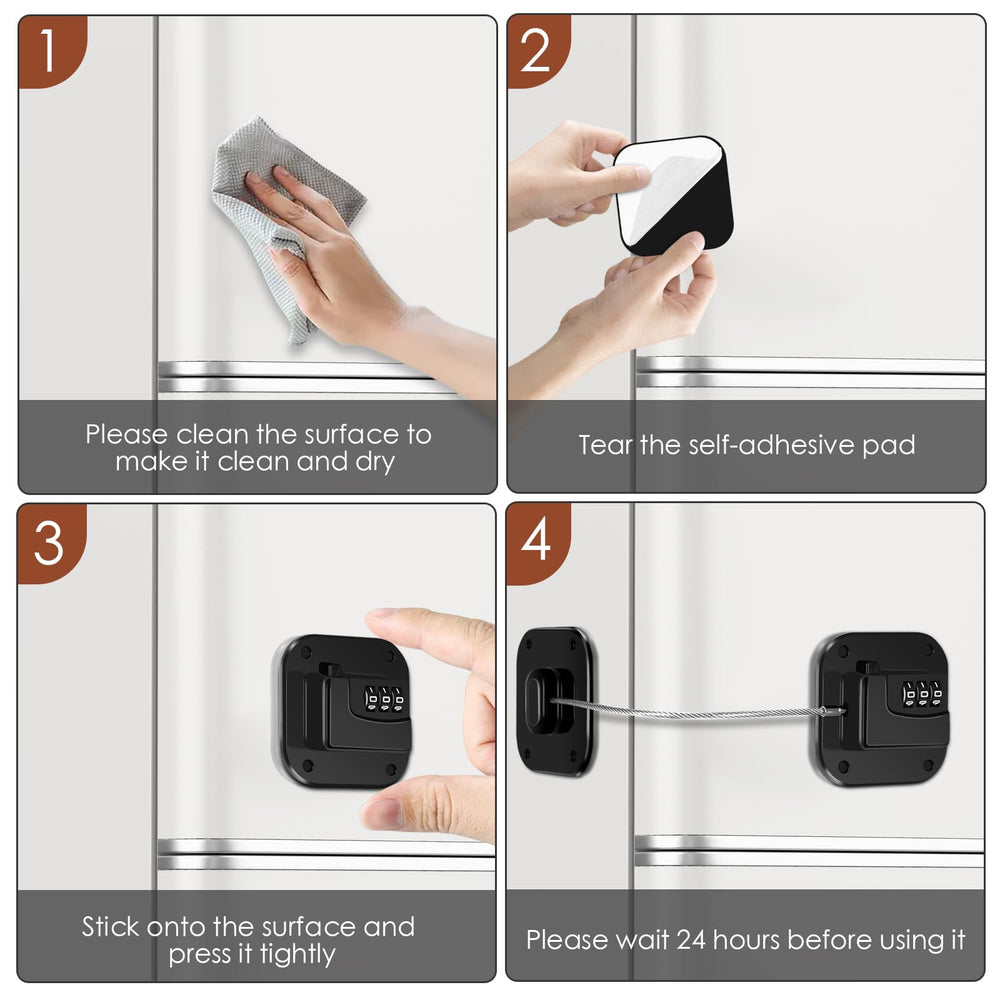 Himake childproof fridge lock protecting family access