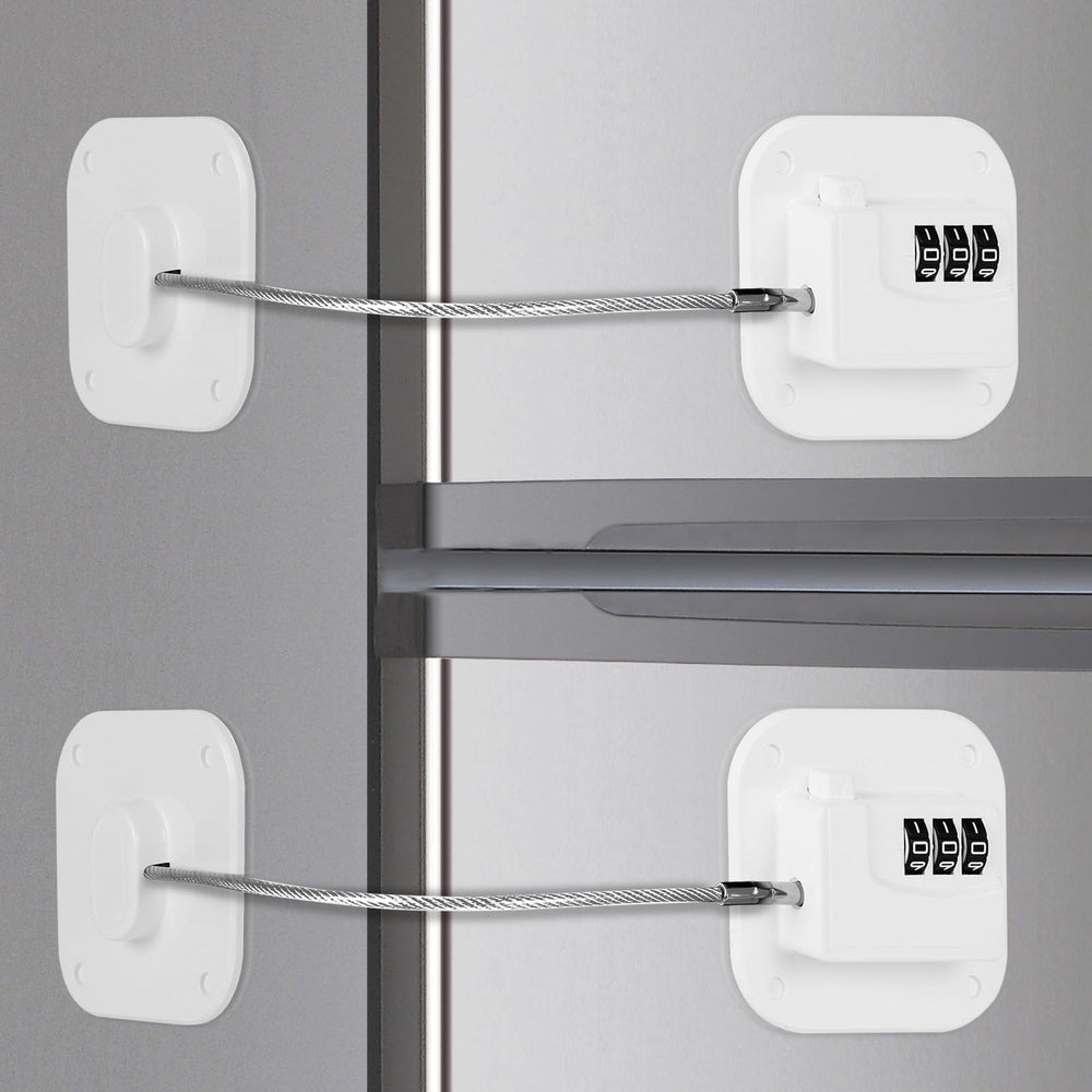 Himake fridge lock front view highlights sturdy design for secure storage