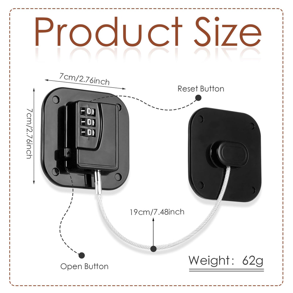 Himake fridge lock installation without drilling highlighted