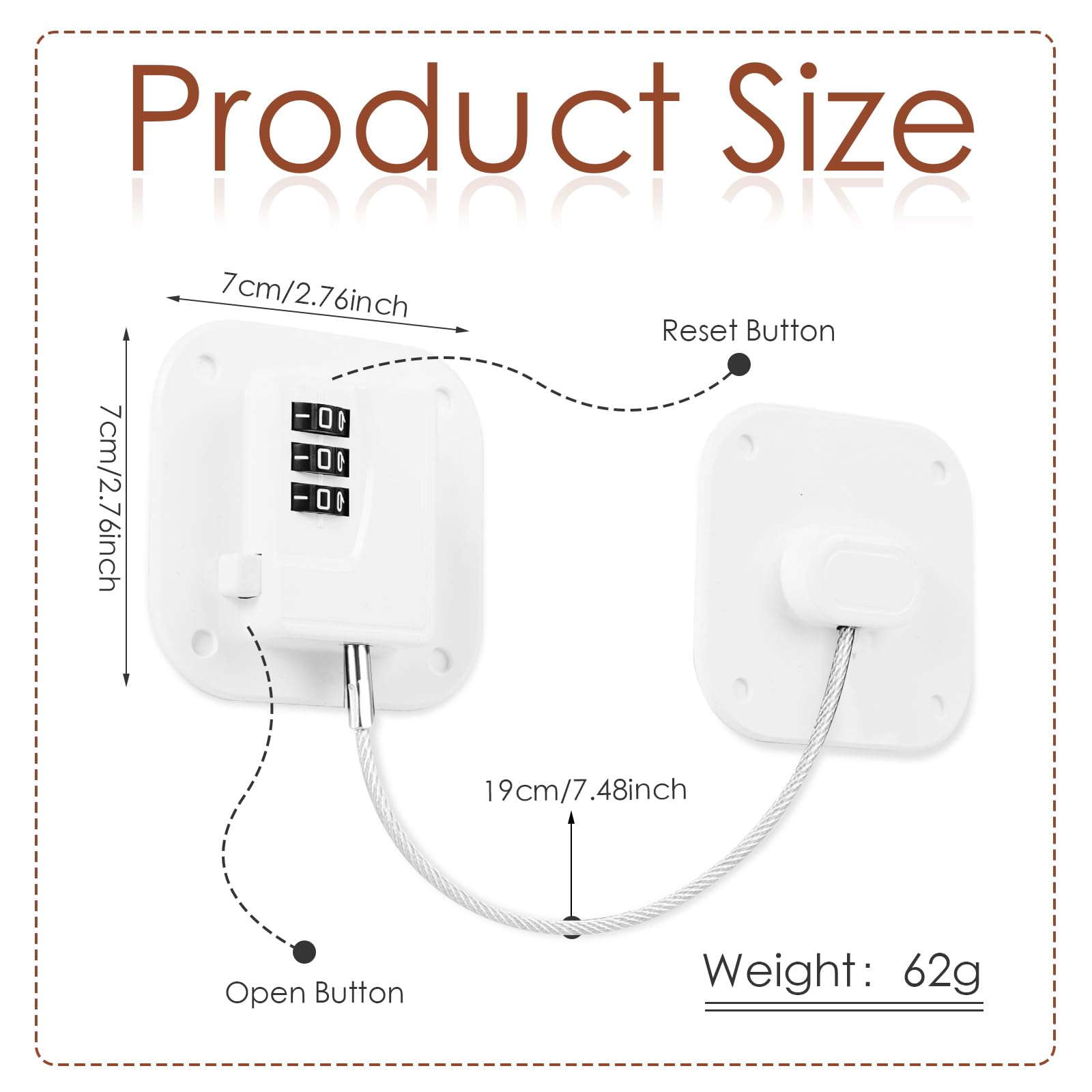 Himake lock dial combination demonstrates easy setup for families