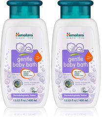 Himalaya Gentle Baby Bath bottle front showing tear-free gentle cleansing for sensitive skin