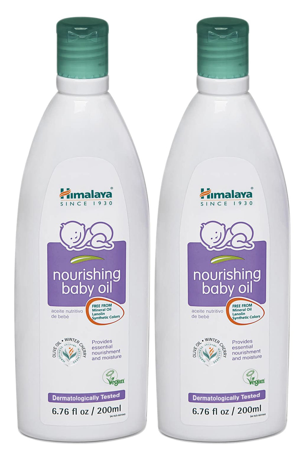 Himalaya Nourishing Baby Oil bottle for gentle massage