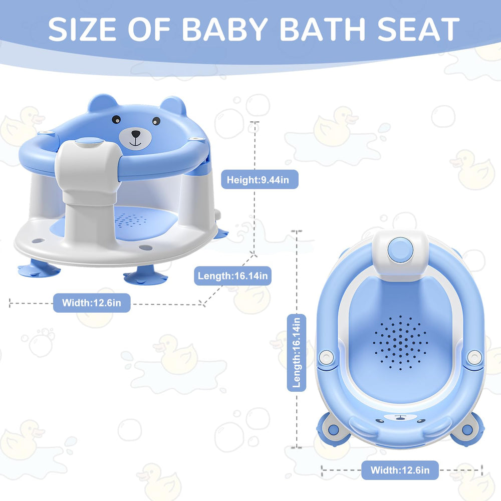 Himold bear-shaped design adds playful charm to bath time for babies.